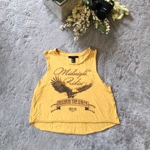 Forever 21 Logo Crop Tank